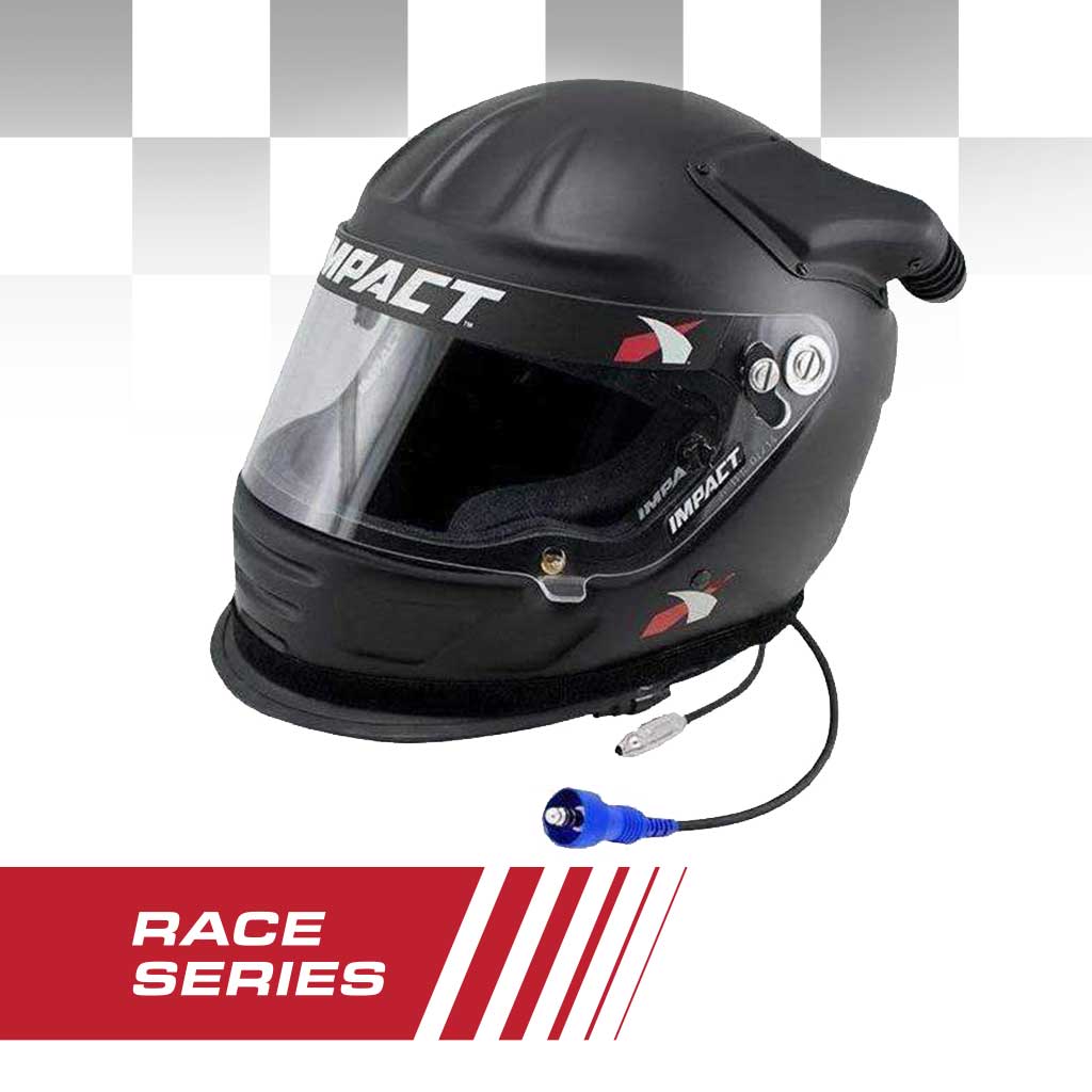 Impact RACE Offset Air Draft OS20 Helmet Wired OFFROAD