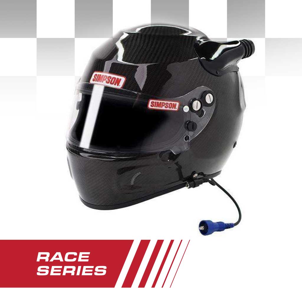 Simpson Lightweight Carbon Fiber Desert Devil RACE Helmet