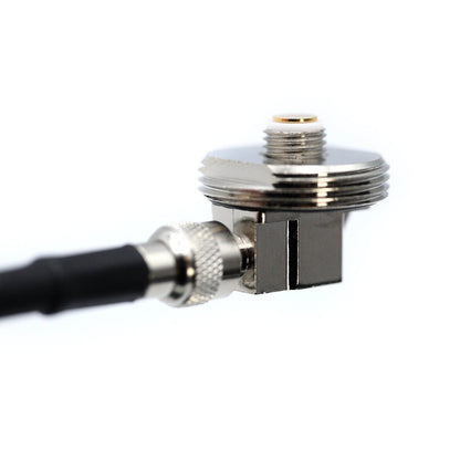 15 Ft Antenna Cable with Removable Mini 3/8 NMO Bulkhead Mount