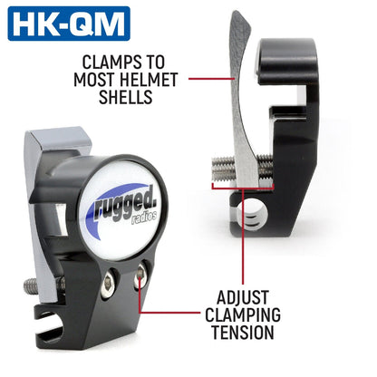 2 Pack - Quick Mount for Helmet Kit Wiring Installation