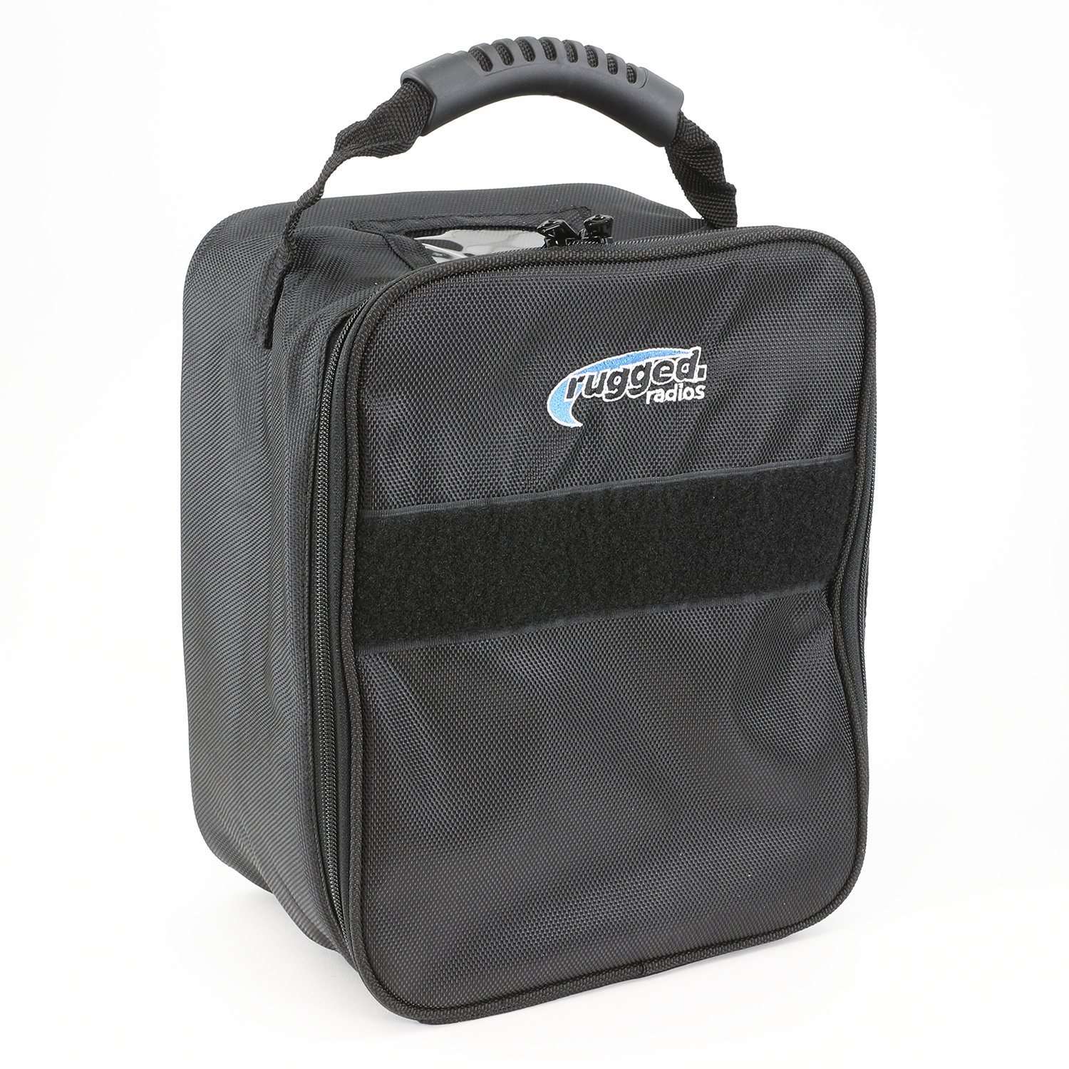 Rugged nylon storage bag with foam padded interior, carry handle and interior pocket