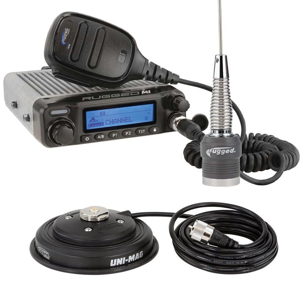 Adventure Radio Kit - M1 Waterproof Powerful Business Band Mobile Radio Kit and External Speaker