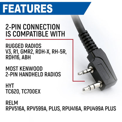 Bundle - Rugged R1 Business Band Handheld with Hand Mic