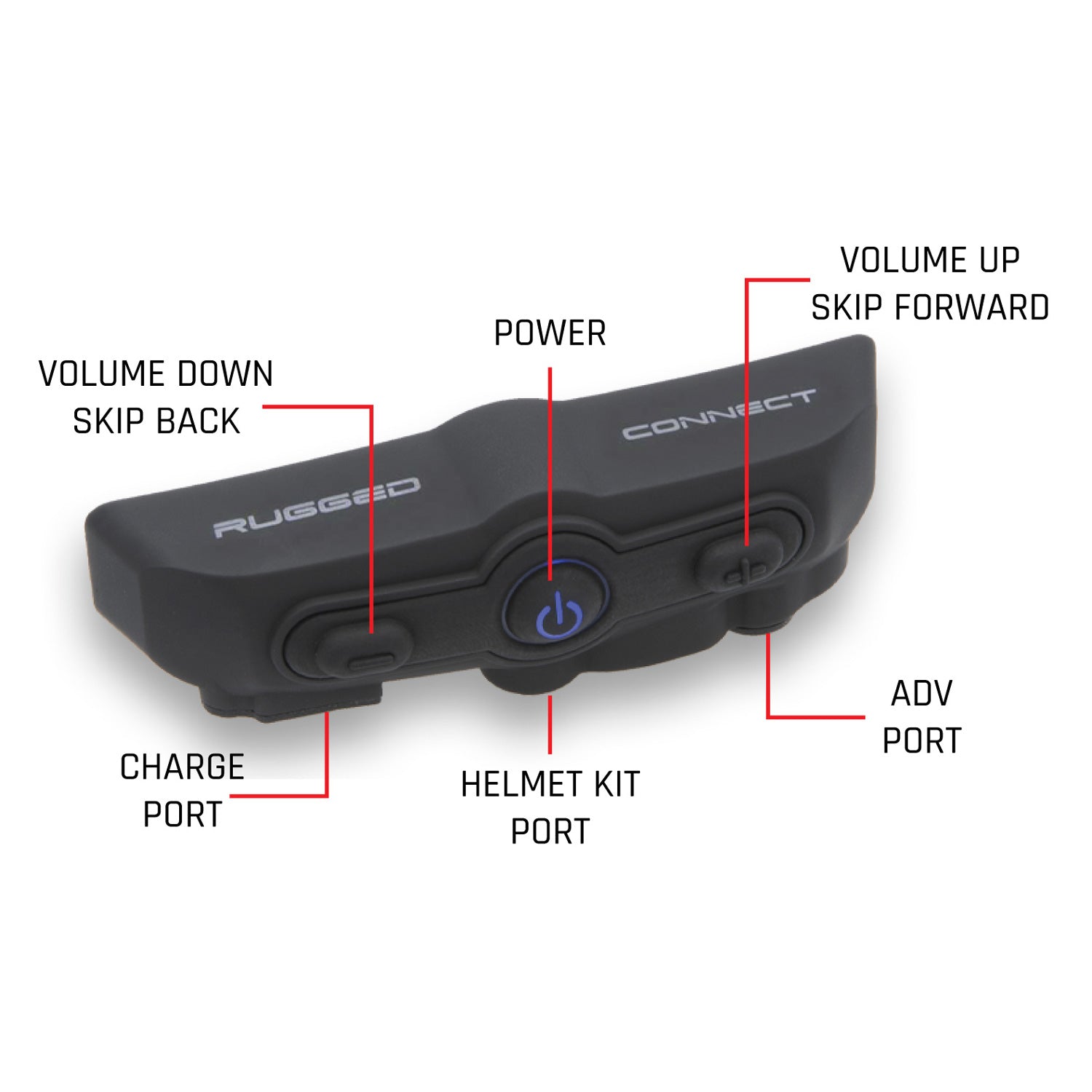 Connect BT2 Bluetooth Headset for Motorcycle Helmet