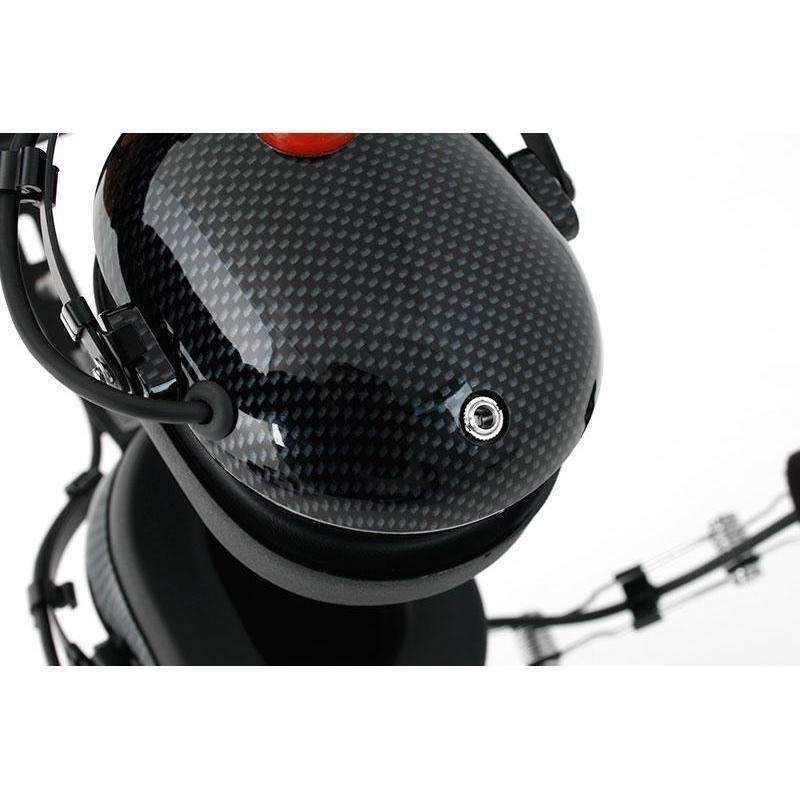 H22 Over the Head (OTH) Headset for 2-Way Radios - Black Carbon Fiber