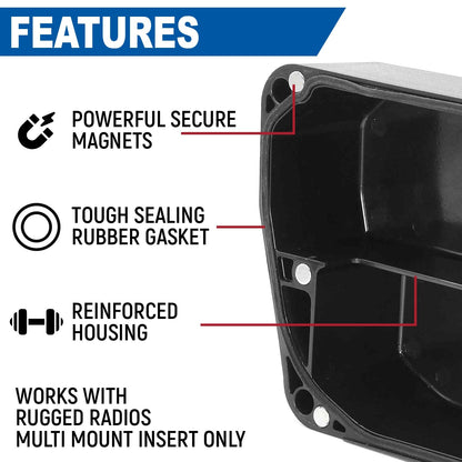 Magnetic Radio & Intercom Cover for Rugged Radios Multi Mount Insert