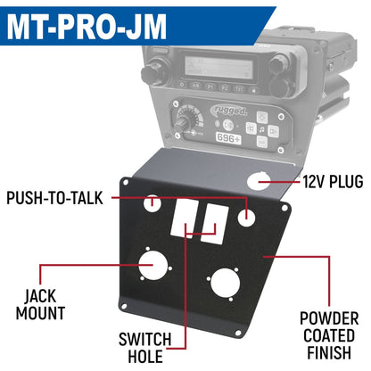 Lower Accessory Panel for Polaris Polaris RZR PRO XP, RZR Turbo R, and RZR PRO R Dash Mount Radio and Intercom