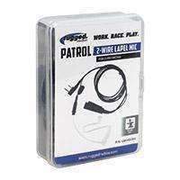 Patrol 2-Wire Lapel Mic with Acoustic Ear Tube for Rugged Handheld Radios