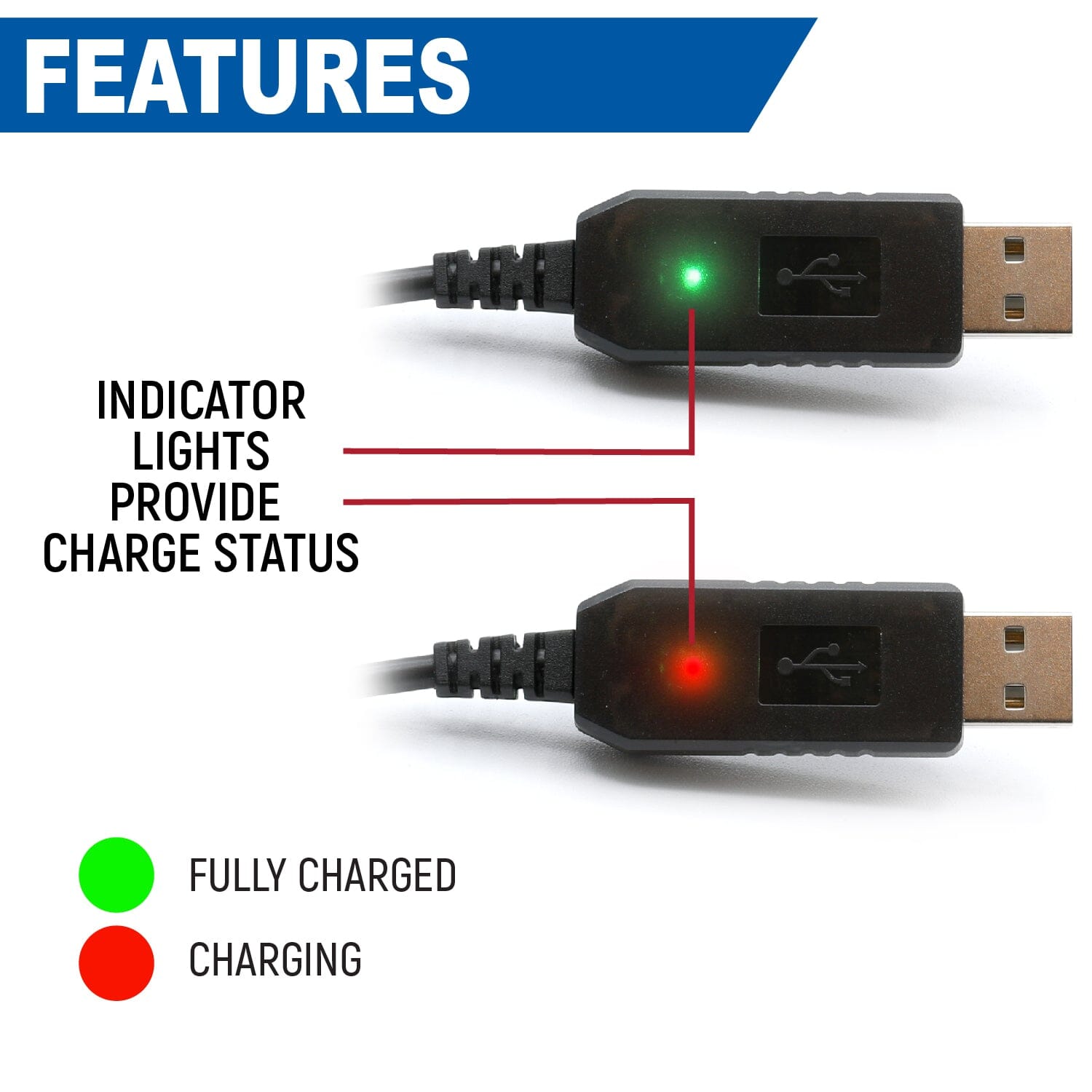 USB Charging Cable for R1 - V3 Handheld and GMR2 XL Battery